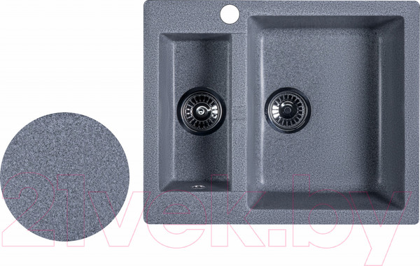 Изображение товара Мойка кухонная БелЭворс Duet R (серый)