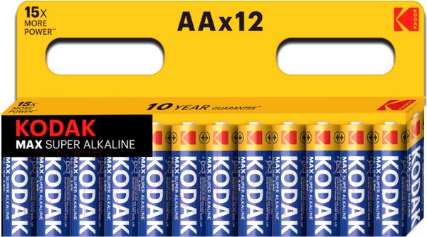 Изображение товара Комплект батареек Kodak Max LR6 BL-12 (Б0008961)