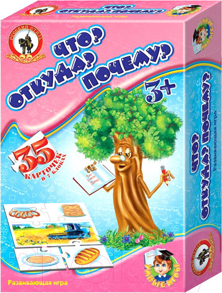 Изображение товара Развивающая игра Русский стиль Умные игры. Что? Откуда? Почему? / 03967