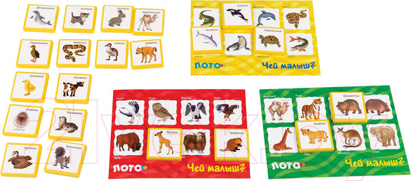 Изображение товара Развивающая игра Step Puzzle Чей малыш? / 80305