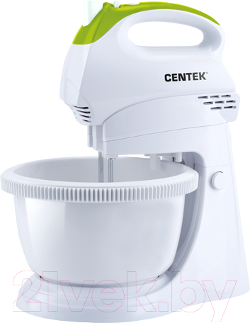 Изображение товара Миксер стационарный Centek CT-1119 (белый/зеленый)