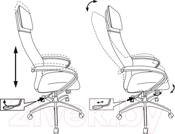 Изображение товара Кресло офисное Бюрократ CH-608 TW-01 TW-11 (сетка черный/искусственная кожа)