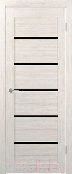 Изображение товара Дверь межкомнатная Stark ST1 ДО 80x200 (бьянко/черный лак)