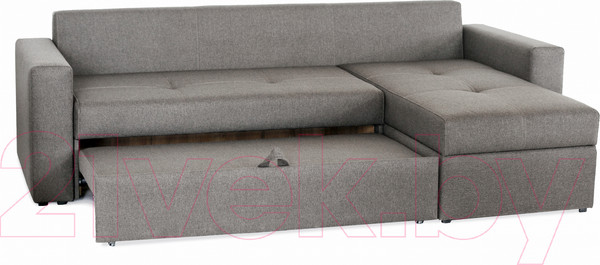Изображение товара Диван угловой Мебель-Парк Торонто 1 Evolution 5 Stone рогожка (серый-камень)