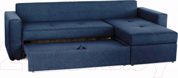 Изображение товара Диван угловой Мебель-Парк Торонто 1 Evolution 12 Navy рогожка (темно-синий)