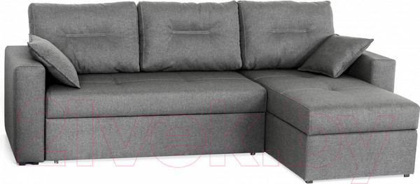 Изображение товара Диван угловой Мебель-Парк Торонто 1 Evolution 16 Grey рогожка (серый)