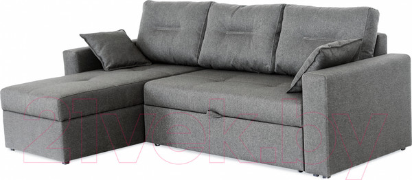 Изображение товара Диван угловой Мебель-Парк Торонто 1 Evolution 16 Grey рогожка (серый)