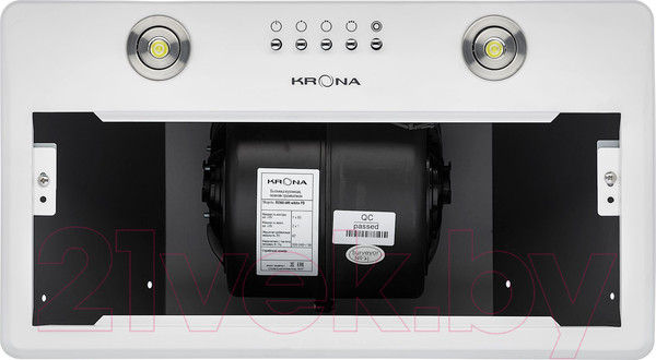 Изображение товара Вытяжка скрытая Krona Runa 600 PB WH / 00026693