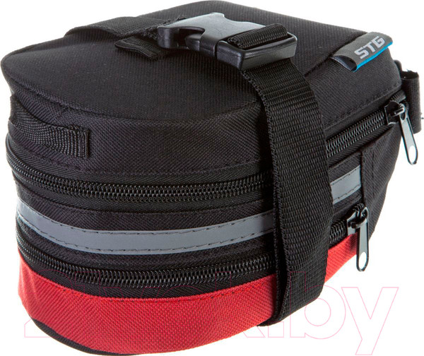 Изображение товара Сумка велосипедная STG 13014 / Х83841 (черный/красный)