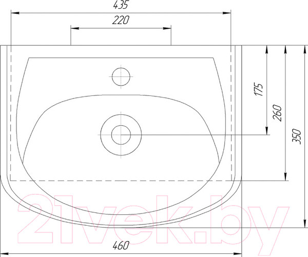 Изображение товара Умывальник Rosa Уют 45