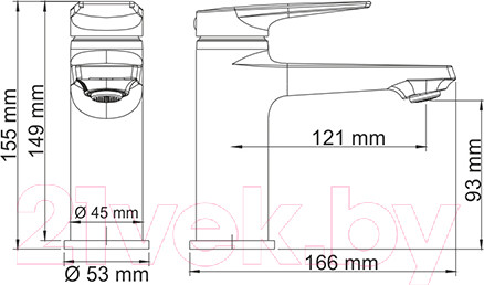 Изображение товара Смеситель Wasserkraft Lopau 3203
