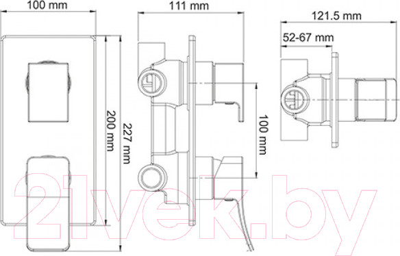 Изображение товара Смеситель Wasserkraft Aller 10671 (хром)