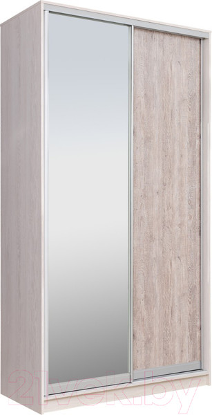 Изображение товара Шкаф-купе Рэйгрупп 120450 YSX Elgon РГ-06.02 (ясень снежный/сосна натуральная/хром)