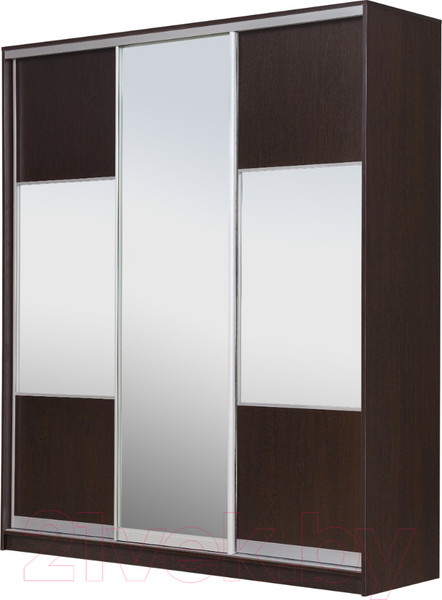 Изображение товара Шкаф-купе Рэйгрупп 233450 VVX Elgon РГ-07.06 (венге/хром)