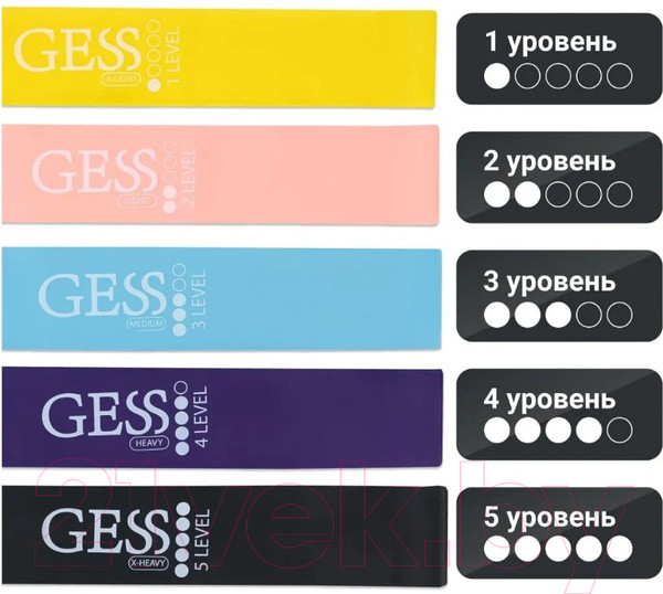 Изображение товара Набор эспандеров Gess Flex Set / GESS-092