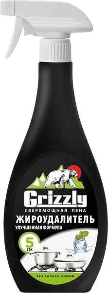 Изображение товара Чистящее средство для кухни Unicum Жироудалитель Гризли Спрей (500мл)