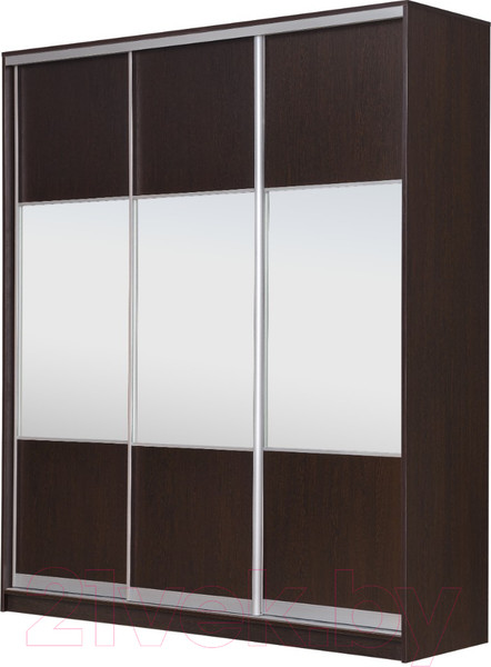 Изображение товара Шкаф-купе Рэйгрупп 176450 VVX Elgon РГ-03.01 (венге/хром)