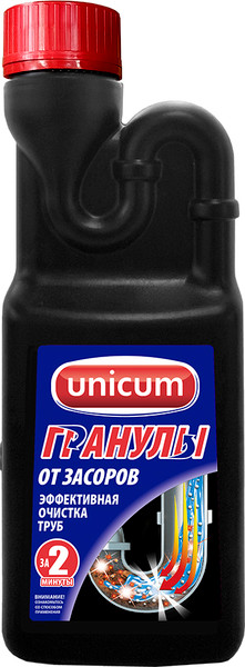 Изображение товара Средство для устранения засоров Unicum Торнадо гранулированное средство (600мл)