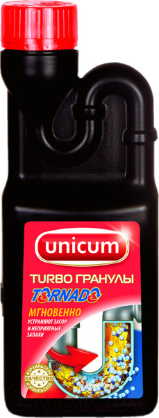 Изображение товара Средство для устранения засоров Unicum Торнадо гранулированное средство (600мл)