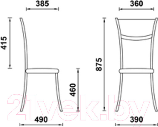 Изображение товара Стул UTFC Бистро М CH (Z 21/бежевый)