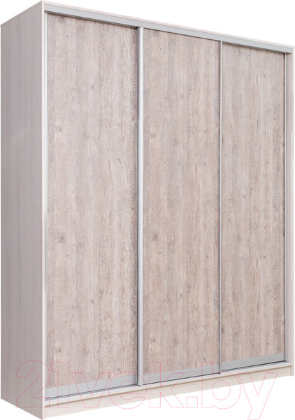 Изображение товара Шкаф-купе Рэйгрупп 176450 YSX Elgon РГ-03.03 (ясень снежный/сосна натуральная/хром)