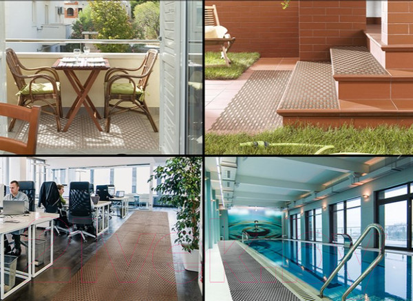 Изображение товара Ковровая дорожка VORTEX 90x1000 / 24073 (коричневый)