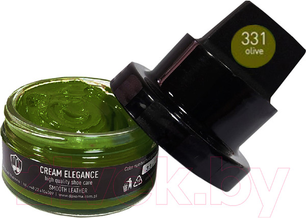 Изображение товара Крем для обуви Coccine Cream Elegance с губкой (50мл, оливковый)