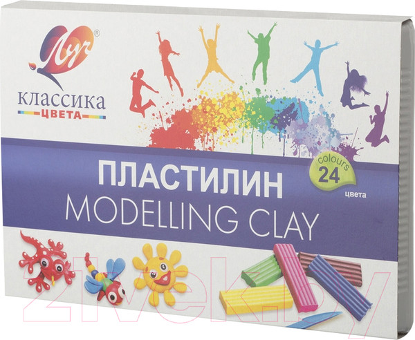 Изображение товара Пластилин ЛУЧ Классика / 28С 1642-08 (24цв)
