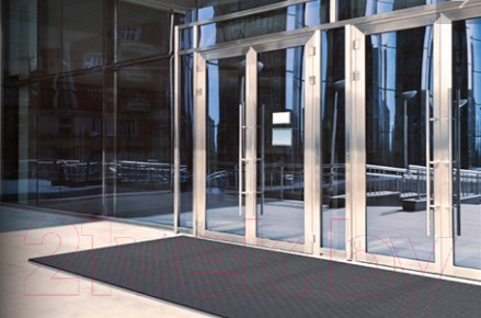 Изображение товара Ковровая дорожка VORTEX Полоска 90x1000 / 22165 (черный)