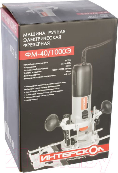 Изображение товара Фрезер Интерскол ФМ-40/1000Э ДМ (440.1.0.00)