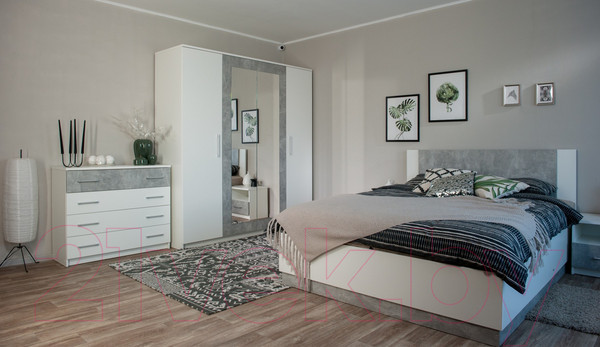 Изображение товара Комод Империал Аврора (белый/ателье светлый)