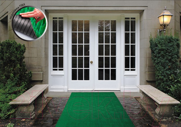 Изображение товара Ковровая дорожка VORTEX Травка 90x1500 / 24010 (серый)