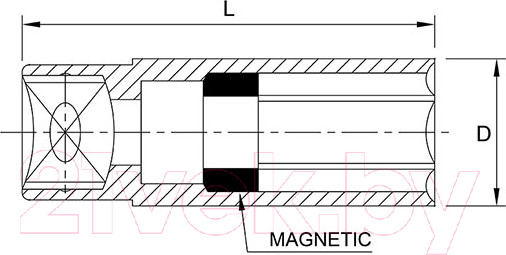Изображение товара Головка слесарная Toptul BAAT1221
