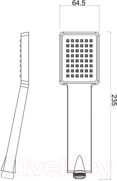 Изображение товара Лейка ручного душа РМС LE10