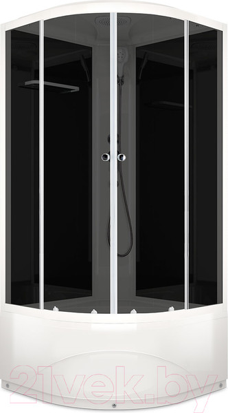 Изображение товара Душевая кабина Domani-Spa Delight 110 High / DS01D110HBT00 (черный/тонированное стекло)