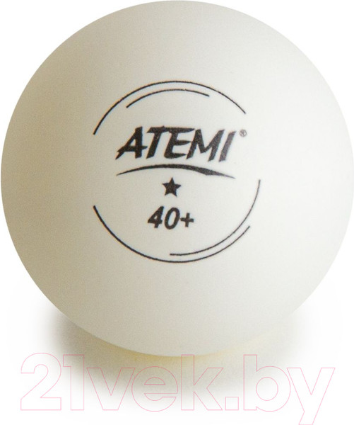 Изображение товара Набор мячей для настольного тенниса Atemi 1* (6шт, белый)