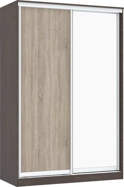 Изображение товара Шкаф-купе Кортекс-мебель Сенатор ШК10 Классика ДСП с зеркалом (береза/дуб сонома)