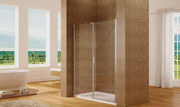 Изображение товара Душевая стенка Aquanet Cinetic / AE12-F-90H190U-CT (прозрачное стекло)