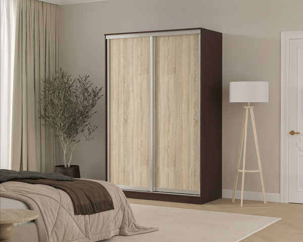 Изображение товара Шкаф-купе Кортекс-мебель Сенатор ШК10-45 Классика ДСП (венге/дуб сонома)