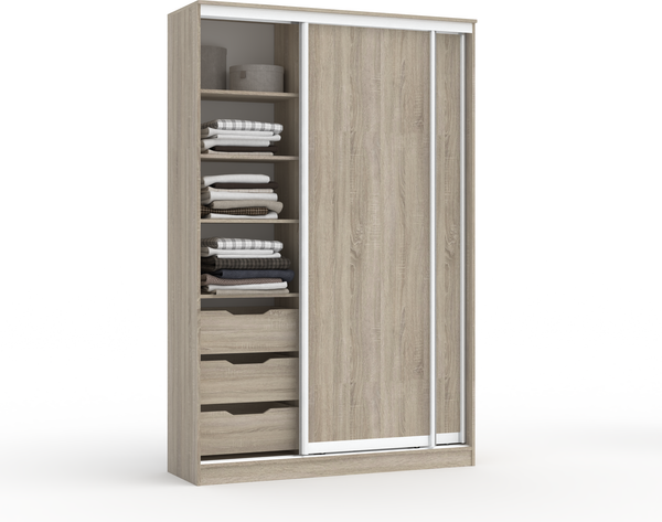 Изображение товара Шкаф-купе Кортекс-мебель Сенатор ШК10-45 Классика ДСП (дуб сонома)