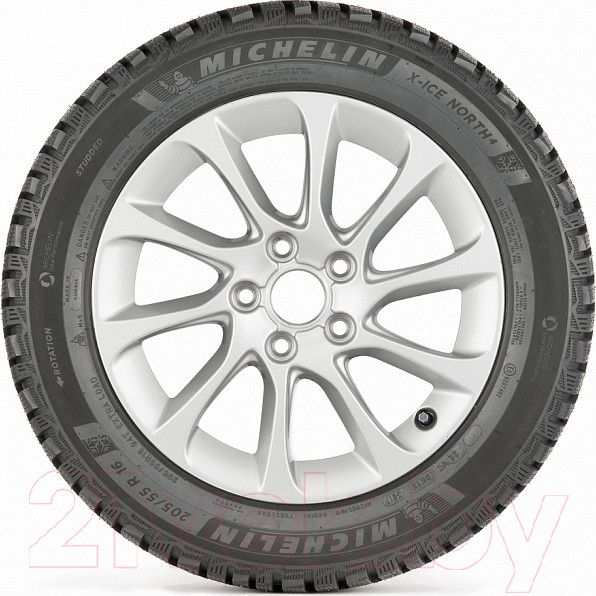 Изображение товара Зимняя шина Michelin North 4 255/55R19 111T (шипы)
