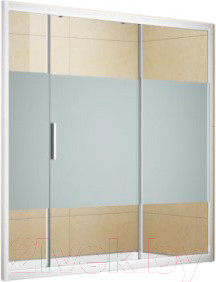 Изображение товара Стеклянная шторка для ванны Aquanet Practic 150 / 243611 (прозрачное стекло)