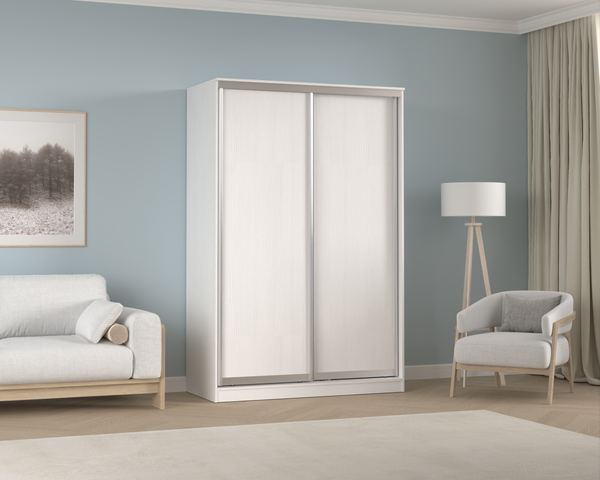 Изображение товара Шкаф-купе Кортекс-мебель Сенатор ШК10-45 Классика ДСП (белый)