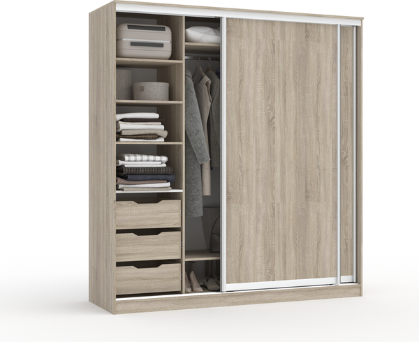 Изображение товара Шкаф-купе Кортекс-мебель Сенатор ШК12 Классика ДСП (дуб сонома)