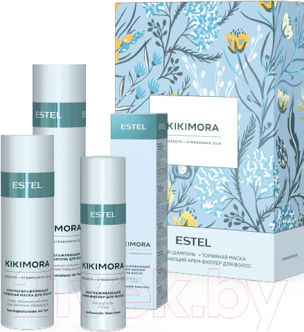 Изображение товара Набор косметики для волос Estel Kikimora шампунь 250мл+маска 200мл+разглаж. филлер 100мл