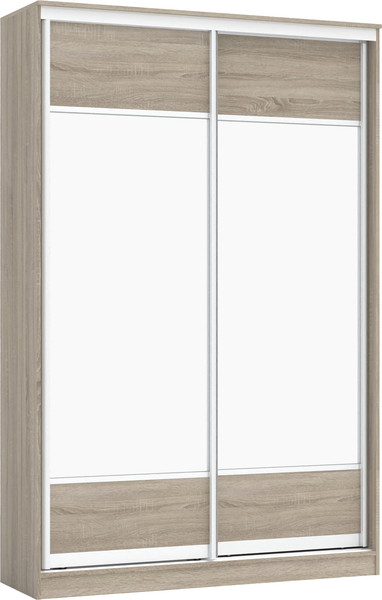 Изображение товара Шкаф-купе Кортекс-мебель Сенатор ШК10-45 Геометрия с зеркалом (дуб сонома)