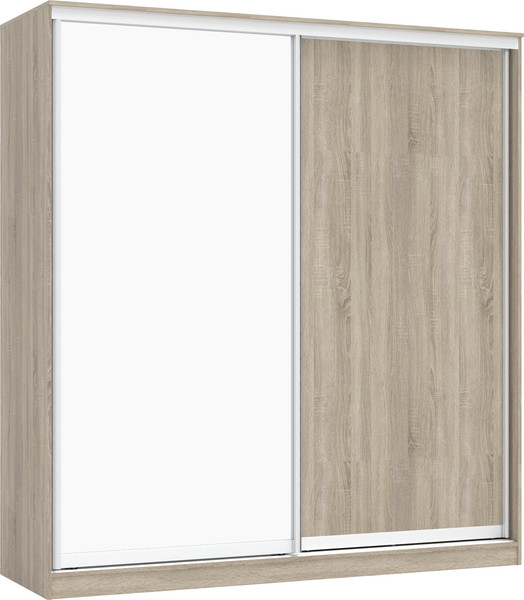 Изображение товара Шкаф-купе Кортекс-мебель Сенатор ШК12 Классика ДСП с зеркалом (дуб сонома)