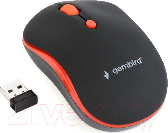 Изображение товара Мышь Gembird MUSW-4B-03-R (черный/красный)