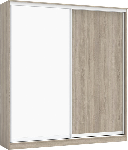 Изображение товара Шкаф-купе Кортекс-мебель Сенатор ШК12-45 Классика ДСП с зеркалом (дуб сонома)