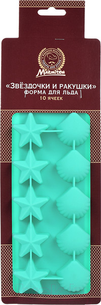 Изображение товара Форма для льда Marmiton Звездочки и ракушки 16002